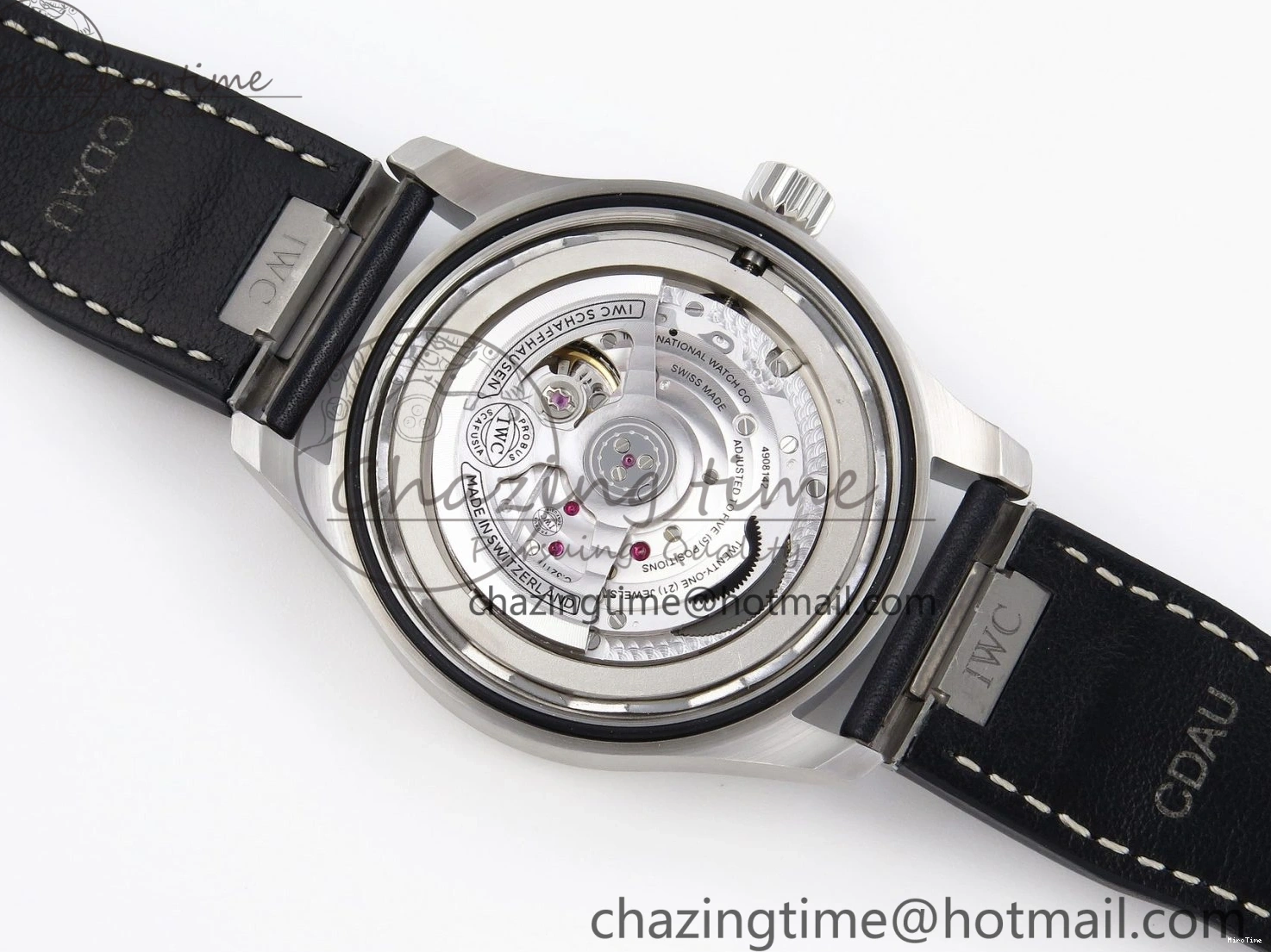 MIROTIME 1231 Pilot Mark XX IW328203 ZF 1:1 Best Edition Blue Dial on Dark Blue Leather Strap A Snug 7024